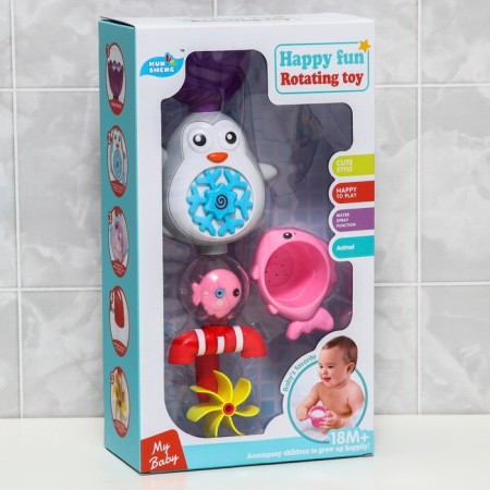 A set of bath toys "Penguin - Mill"-7