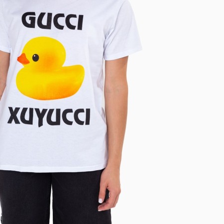 Women's T -shirt Gucci Xuyucci, white color, size 54-1