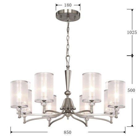 Laguna hanging chandelier 850 mm, E14-2