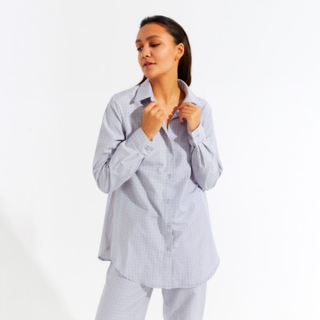 Women's shirt minku: Home Collection Color gray, river 46