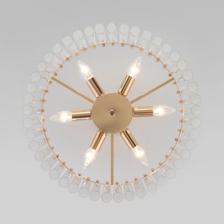 Ceiling light Bogate’s Flamel 373/6, E14, 6x60W, 500x500x380 mm, color gold-2