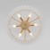 Ceiling light Bogate’s Flamel 373/6, E14, 6x60W, 500x500x380 mm, color gold