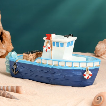 Souvenir ship "Fisherman" 19*7*8cm-5