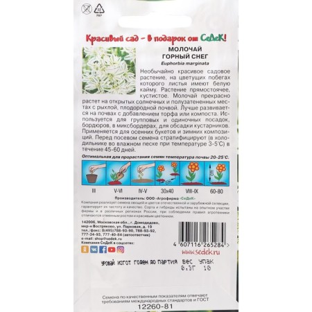 Flower seeds "Mountain Snow" 0.2 g-1