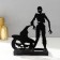 Summary Metal for 2 candles "Halloween. Zombies with pumpkin" Black 17.5x14x6 cm