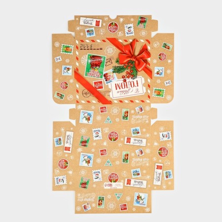 Packaging for confectionery "New Year's Post", 20 x 17 x 6 cm, New Year-6