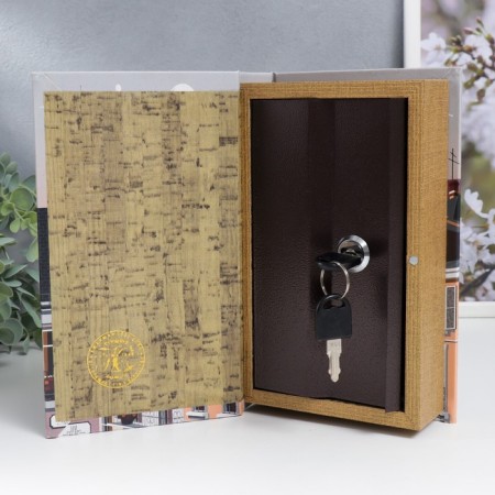 Safe Brush Tree leatherette "Streets of Paris" 21x13x5 cm-1