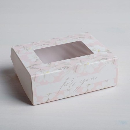 Confectionery packaging, boxing box “For You”, 10 x 8 x 3.5 cm