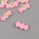 Decor for creativity plastic "Strawberry candy" set 6 Sh 1.5x3x1 cm
