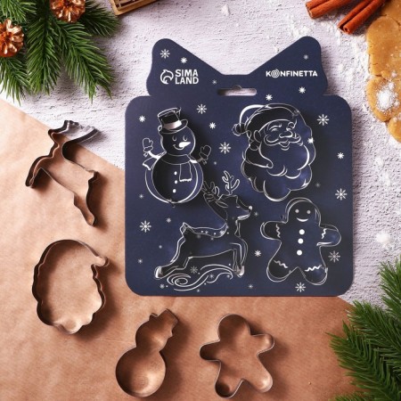 New Year. A set of cookies "Winter Fairy Tale", Metal, 4 pcs-1