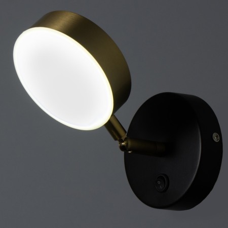Bra "Amadis" LED 5W black and gold 10x10 cm-4