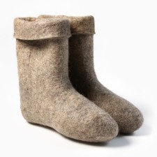 Men's boots with a bend, natural color, size 42