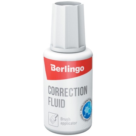 Corrective fluid 20 ml Berlingo, on a chemical basis, with a brush