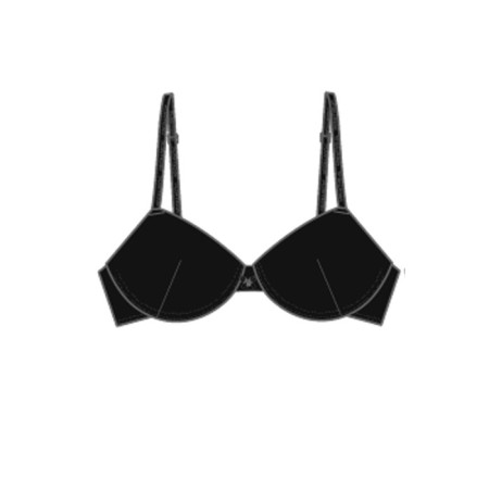 Bracial with molded cups, size 75 a-2