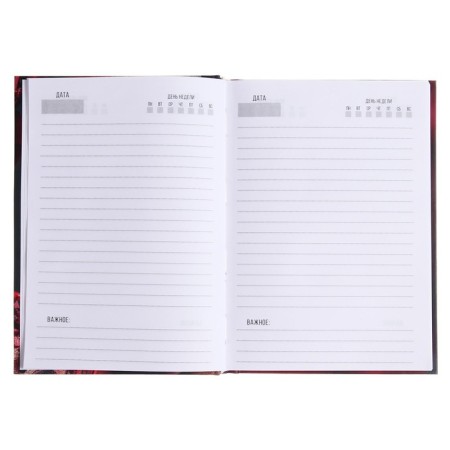The diary of a low -haired A5 128 sheets, a 7BC cardboard, matte lamination, selective varnish "Contrast fashion"-2