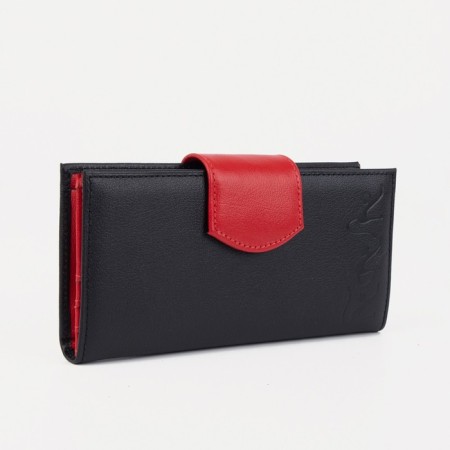 Women's wallet on lightning Black/Red color