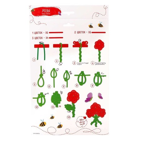 Set for creativity. DIY bouquet "Tender roses"-3