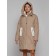 Coat insulated winter female, size 42, color light brown