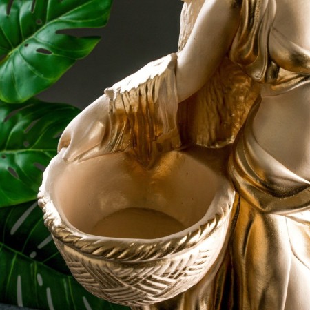 Figure with Kashpo "Aphrodite" ivory, 85x40x30cm-4