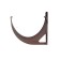 Brown of the gutter of the technonic PVC D125 Brown