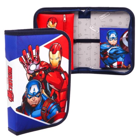 Penal frame, 1 section, 140x210x40 mm, folding pocket, tissue, avengers-4