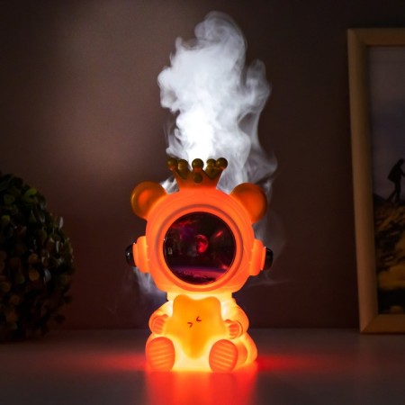 Night-wound-wound bear with a star Led usb white 12x12x16.5 cm Risalux