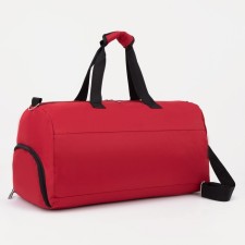 Sports bag with lightning, shoes, external pocket, red color
