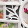 Photo frame plastic in 7 photos 10x10, 10x15 cm "Bird and rosehip" White 33.5x52 cm