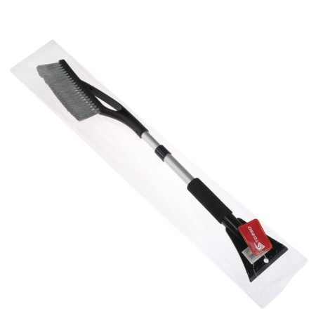 Brush STRICOM TORSO, 69-88 cm, with a scraper, telescopic, soft handle, gray-4