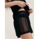 Women's shorts with lace inserts CONTE Elegant Performance, size S, Black color