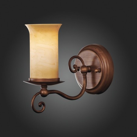 Wall lamp EVOLUCE. SL122.301.01. Ancora. 1x60 W, E14, 22x20 cm, brown color-1
