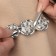Picking for curtains "Rose", 8.7 × 3.5 cm, 23.5 cm, silver color
