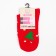 Women's socks "Christmas trees" color red, size 23-25
