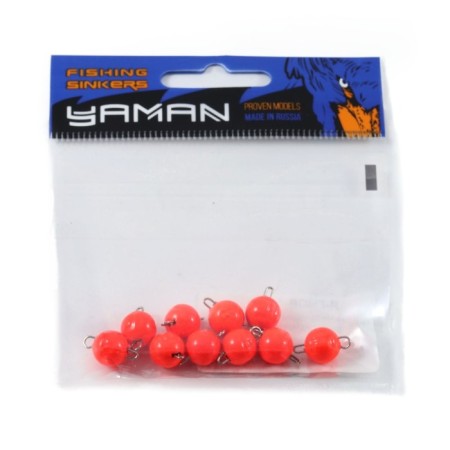 Cargo Cheburashka painted collapsible Yaman 10 pcs., 4 g, orange-4