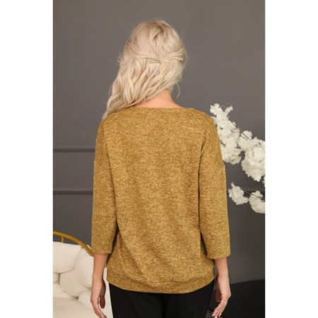 Female jumper, size 46, mustard color-3