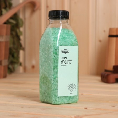 Salt for a bath and a bath in a bottle "Mint tea" 600 g