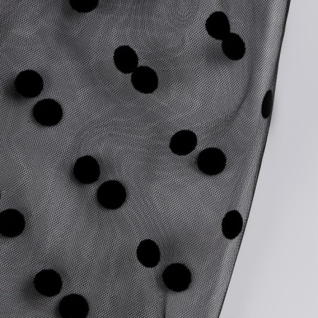 Carnival accessory gloves - overshots, color black in peas-4
