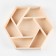 Wooden box "hexagon" with partitions 28x24.5x5 cm, natural color