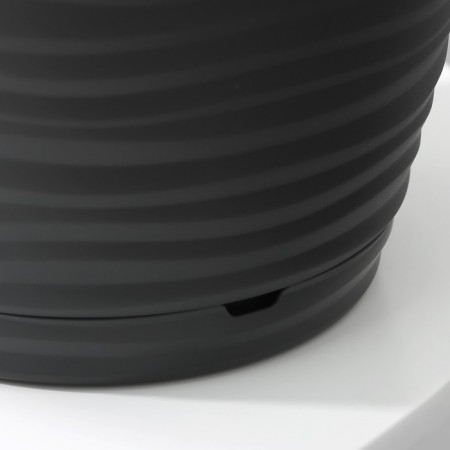 Pot for flowers with a Saffron pallet, 2.6 l, d = 17.6 cm, h = 16.2 cm, black color is black-3