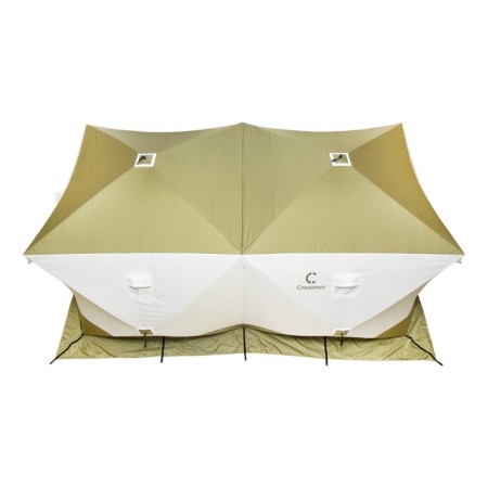 Tent Winter Cube of the Square "Premium" 4.2x2.1 m, 2 k, on the floor 8.8 sq.m, 3 layers, olive-9