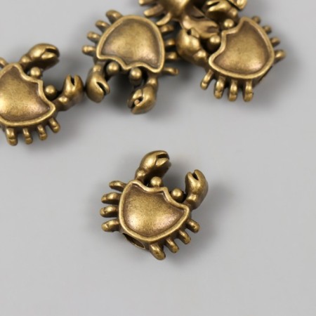 Busina for creativity Metal "Krabik" gold 1.7x1.7 cm