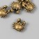 Busina for creativity Metal "Krabik" gold 1.7x1.7 cm