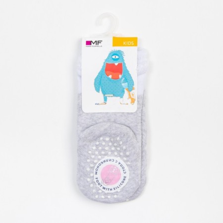 Nosk children's terry, color light gray melange, size 8-4