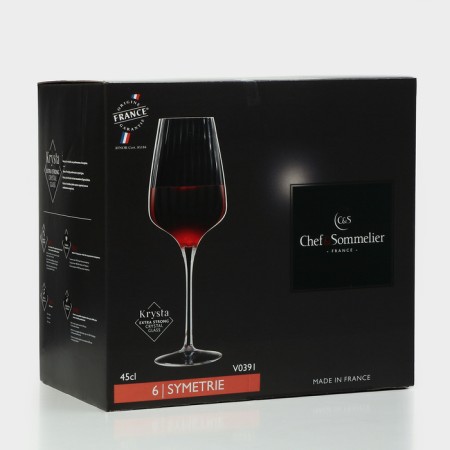 A set of glasses for Symétrie, 450 ml, crystal glass, 6 pcs-7