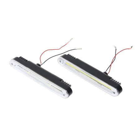 Daily running lights, 12 V, 24 W, 1 LED, 6500 K, wire 80 cm, set 2 pcs