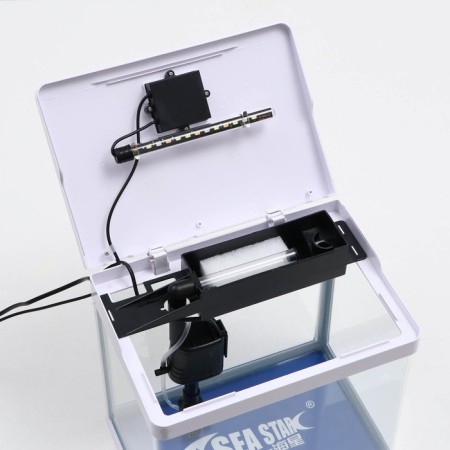 The Seastar HX-318F Aquarium includes: LED lamp 7 modes, filter, 18 l, white-4