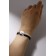 Bracelets "Demetrons" yin-yang, thick thread, black and white color