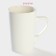 Porcelain share mug "Kiss", 380 ml, white color