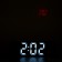 Electronic desktop watches, with an alarm clock, thermometer, projection, white numbers, 19.2x6.5cm