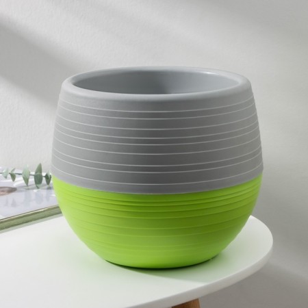 Flower pot "Japan", 3 l, the color is gray-fist-1
